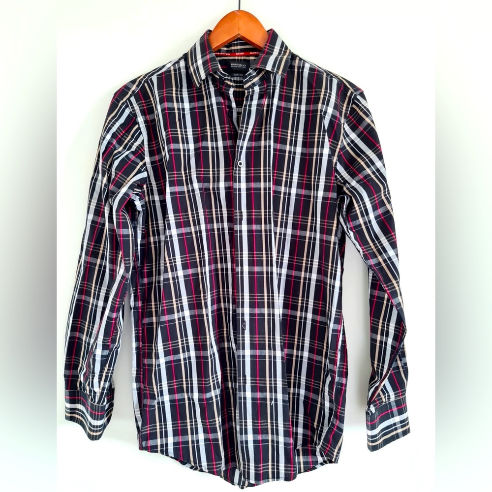 BUFFALO DAVID BITTON Slim fit ling sleeves Man shirt